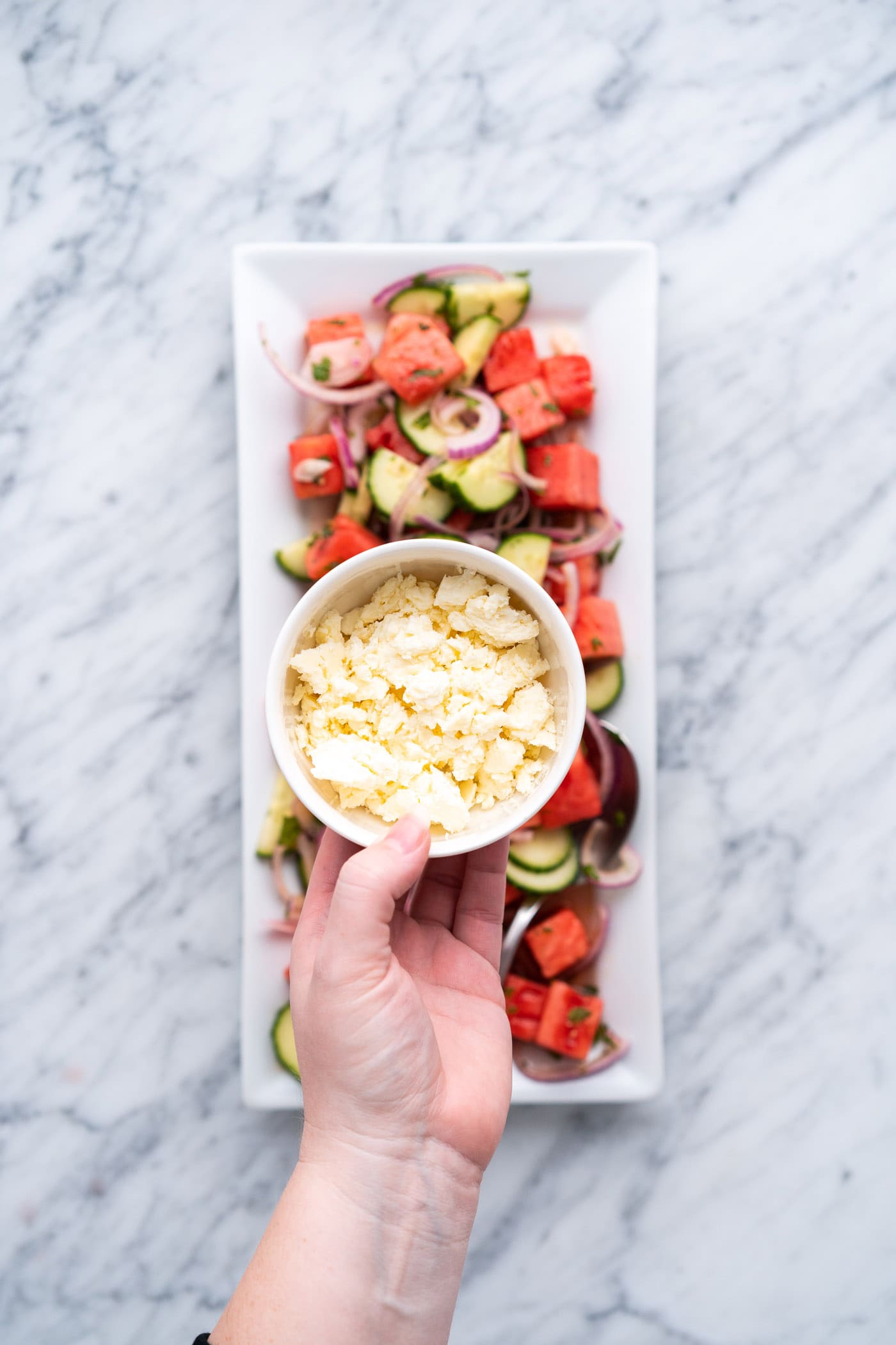 feta watermelon salad