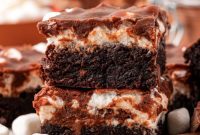 Fudgy Mississippi Mud Pie Brownies