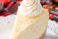 Spiced Eggnog Cheesecake