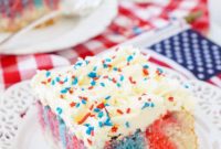 Americana Swirl Sheet Cake