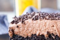 Kahlua-Infused Chocolate Poke Cake