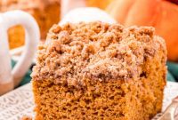 Harvest Pumpkin Streusel Coffee Cake