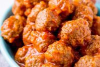 Tequila Kissed Pineapple Meatballs