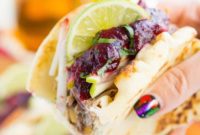 Blueberry Kissed Pulled Pork Tacos
