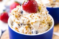 Patriotic Red, White and Blue Ambrosia Salad