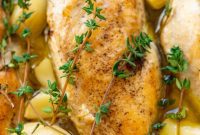 Golden Garlic Roasted Chicken