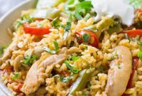 Sizzling Fajita Chicken and Rice