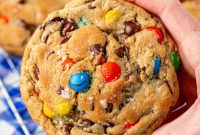 Big and Chewy Monster Cookies: NYC Bakery Style