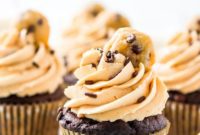 Cookie Dough Stuffed Peanut Butter Chocolate Cupcakes