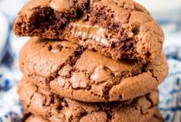 Gooey Nutella Stuffed Cookies