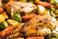 One Pan Honey Ginger Chicken