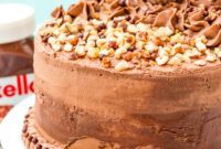Decadent Nutella Cake