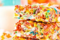 Rainbow Cereal Crispy Bars