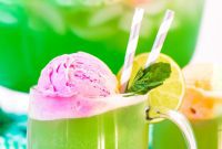 Whimsical Rainbow Sherbet Punch