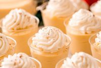 Rum-Laced Eggnog Pudding Shots