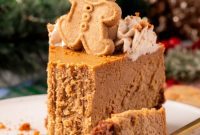 Cozy Gingerbread Cheesecake with Caramelized Biscoff Crust