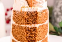 Spiced Gingerbread Layer Cake with Velvety Cinnamon Frosting