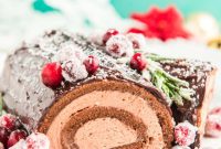 Decadent Chocolate Buche de Noel