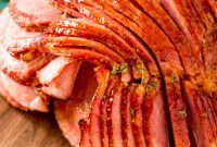 Golden Maple Peach Glazed Spiral Ham