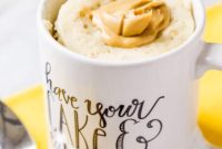 Quick Peanut Butter Oatmeal Mug Cake