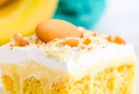 Luscious Banana Pudding Poke Cake