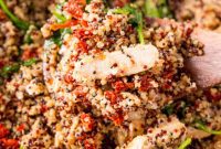 Sheet Pan Greek Chicken Quinoa Feast