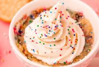 Golden Oreo Confetti Mug Cake