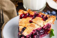 Classic Lattice Blueberry Pie