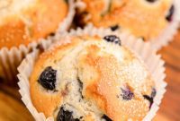 Bakery-Style Jumbo Blueberry Muffins