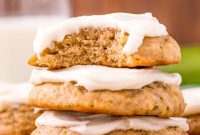 Moist Zucchini Cookies with Creamy Frosting