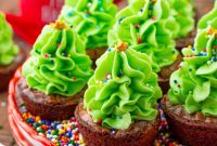 Festive Mini Brownie Trees