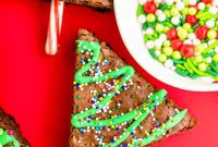 Christmas Tree Brownie Delights