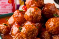 Sweet & Spicy Pepper Jelly Meatballs