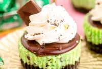 Mint Chocolate Oreo Cheesecakes