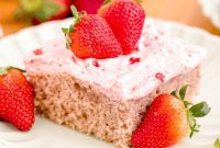 Homemade Strawberry Sheet Cake