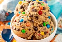 Easy No-Bake Monster Cookie Dough
