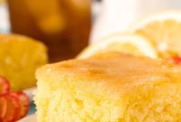 Bright Lemon Drizzle Traybake Delight