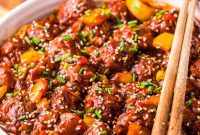 Manchurian Glazed Chicken