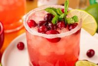 Cranberry Christmas Margarita