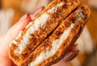 Cream Cheese Stuffed Pumpkin Spice Cookies