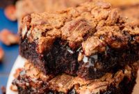 Pecan Praline Brownie Squares