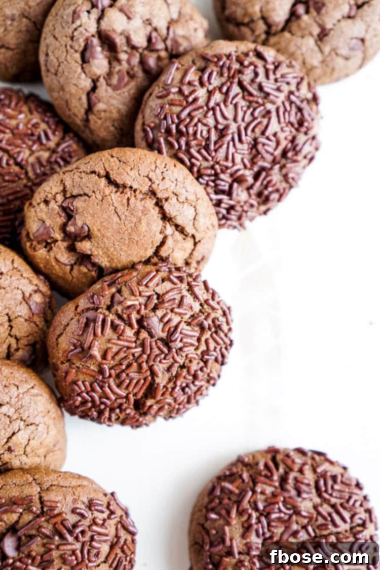 Decadent Nutella Chip Cookies 6 These Nutella Chip Cookies are simple, sweet, and loaded with mini chocolate chips. Nutella is blended right into the dough for a delicious flavor the whole family will love! No chill time and the first batch is read in less than 25 minutes!