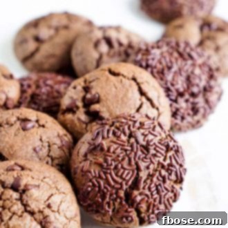 Delicious Nutella Chip Cookies with mini chocolate chips
