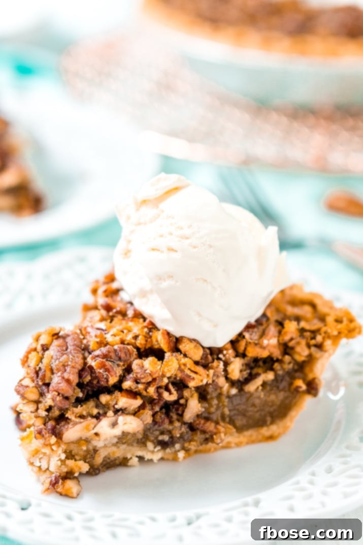 Classic Pecan Pie, golden brown and perfectly baked.