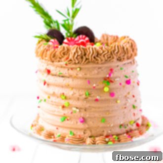 This Peppermint Cocoa Cake is rich, moist, and chocolaty with a whipped cream frosting that's laced with peppermint!