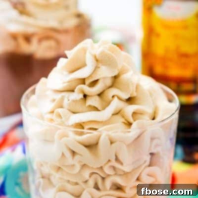 Kahlua Whipped Cream recipe perfect for desserts and drinks