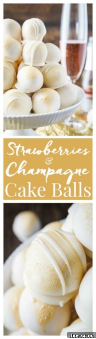 These Strawberries & Champagne Cake Balls are perfect for a New Year's Eve party, Valentine's Day, Bridal Showers and so much more! They make an easy dessert that tastes like fruity pebbles!
