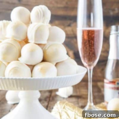 Delicious Strawberries & Champagne Cake Balls, a festive and easy dessert for any celebration.