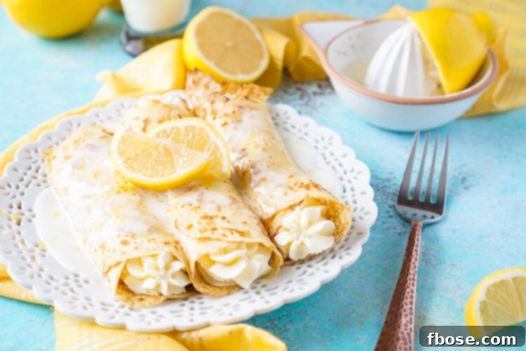 Zesty Lemon Cheesecake Crepes 3 These Lemon Cheesecake Crepes are a rich and vibrantly flavored brunch! Make the batter up ahead of time in the blender and keep it in the fridge until you're ready to use, then you're just 20 minutes away from a plate of lemon heaven!