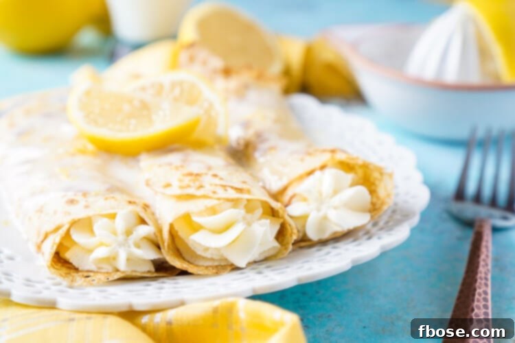 Zesty Lemon Cheesecake Crepes 5 These Lemon Cheesecake Crepes are a rich and vibrantly flavored brunch! Make the batter up ahead of time in the blender and keep it in the fridge until you're ready to use, then you're just 20 minutes away from a plate of lemon heaven!